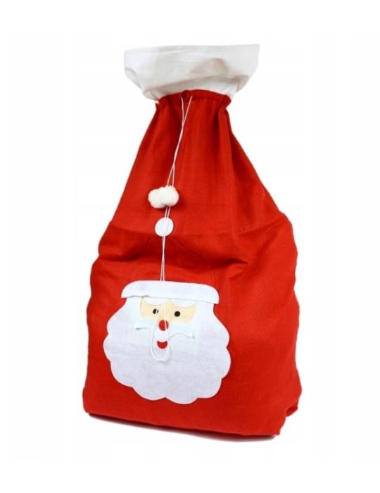 1Worek Mikołaja XXL 100x150cm TG53598 gigant na prezenty święta