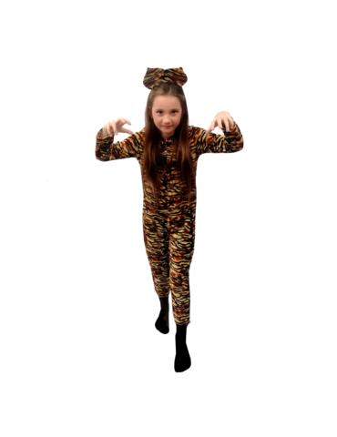 1Strój Tygrysek Panterka ST654 122/128 z opaską kombinezon zwierzęta