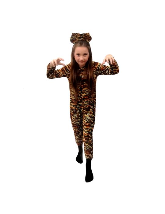 1Strój Tygrysek Panterka ST654 122/128 z opaską kombinezon zwierzęta