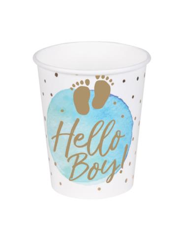 1Kubeczki Hello Boy Roczek 10 sztuk53247 Baby Shower dla Chłopca