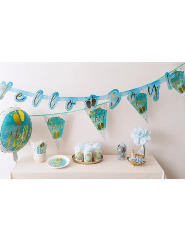 1Kubeczki Hello Boy Roczek 10 sztuk53247 Baby Shower dla Chłopca