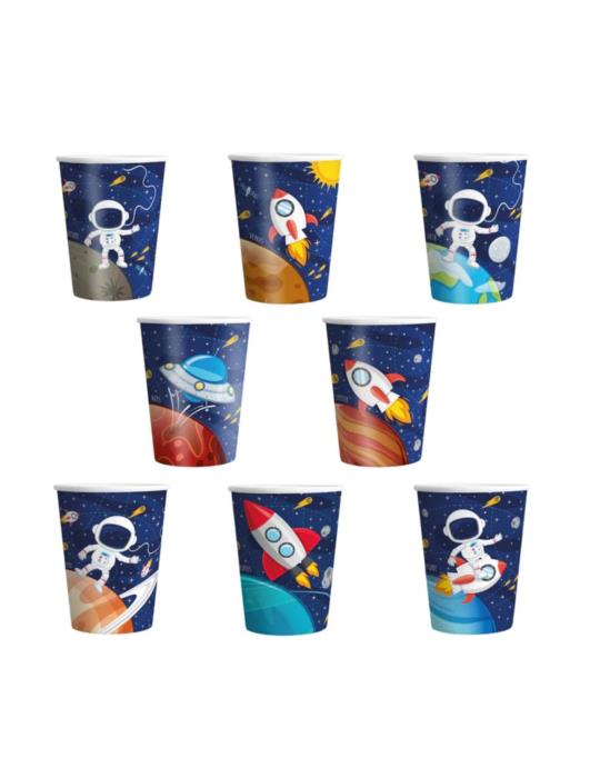 1Kubeczki Kosmos 8 sztuk 129753 urodzinowe 220ml