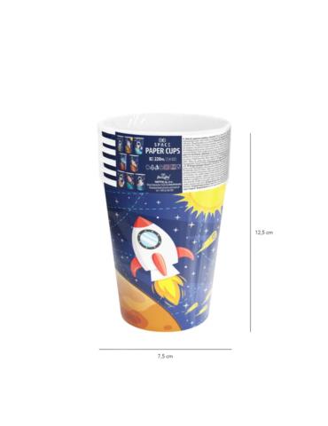 1Kubeczki Kosmos 8 sztuk 129753 urodzinowe 220ml