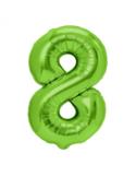 1Balon foliowy Cyfra 8 Zielony 128619 100cm liczba urodziny przyjęcia okazje