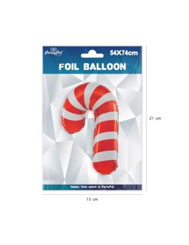 1Balon Laska Świętego Mikołaja 460709 foliowy 54x74 dekoracja swiąteczna