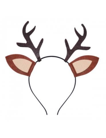 Opaska Renifera rogi i uszy SM3875 Boże Narodzenie Rudolf