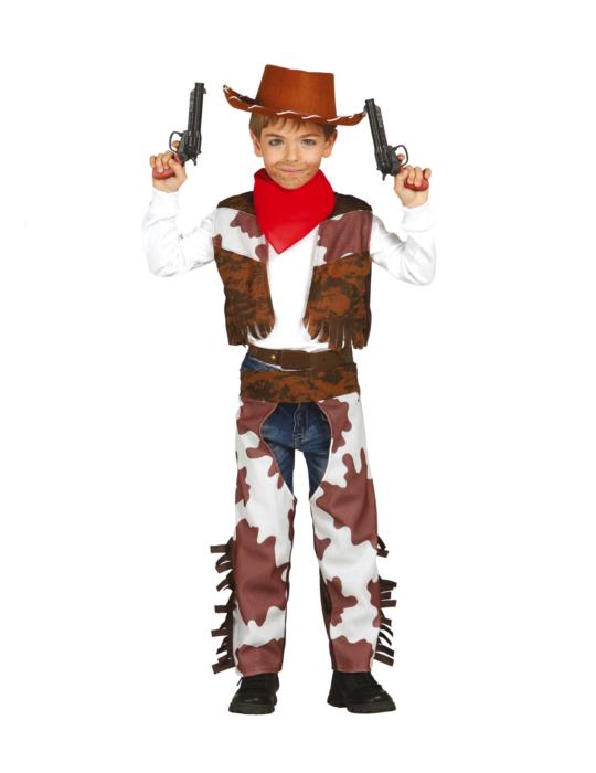 1Strój Kowboj Brązowy 98/104 85683BZ dziki zachód western