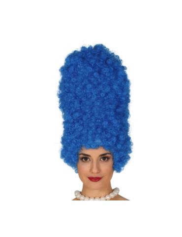 1Peruka Marge Simpson Niebieska 4089 wysoka 40cm kreskówka długa