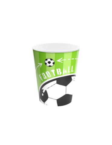 Kubeczki Papierowe Piłka Nożna 129906 6 sztuk 220 ml football urodziny