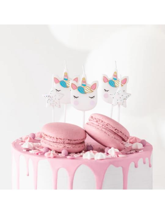 Świeczki urodzinowe jednorożec 420310 unicorn 5 sztuk