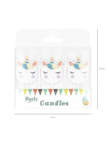 Świeczki urodzinowe jednorożec 420310 unicorn 5 sztuk