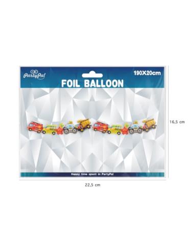 Girlanda Balonowa Samochody 460706 auta 190x20 cm urodziny przyjęcia