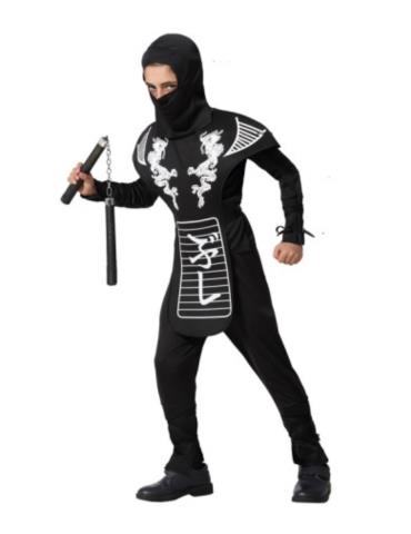 Strój Ninja Czarny 122/128 67162 Wojownik