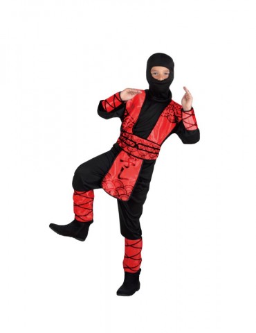 Strój Ninja Czerwony GO ST556 110/116
