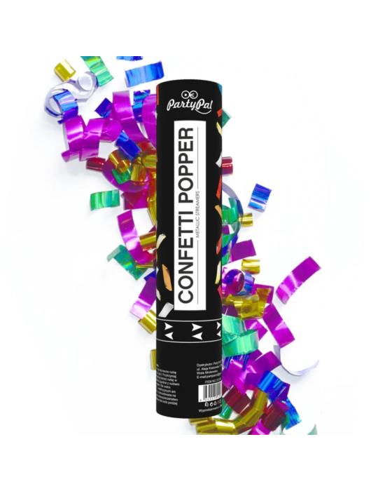 1Tuba Konfetti Kolorowe Paski 512167 30 cm przyjęcia imprezy party