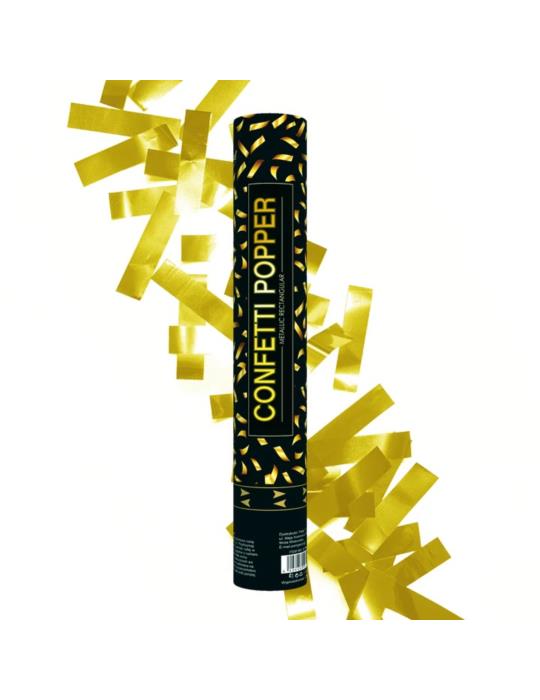 1Tuba Konfetti Złote Paski 027242 40 cm przyjęcia party sylwester