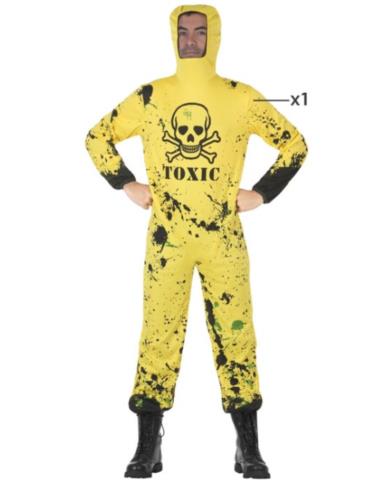 1Ad Strój Radioaktywne Zombie 11922 M/L Halloween Kombinezon żółty Biohazard