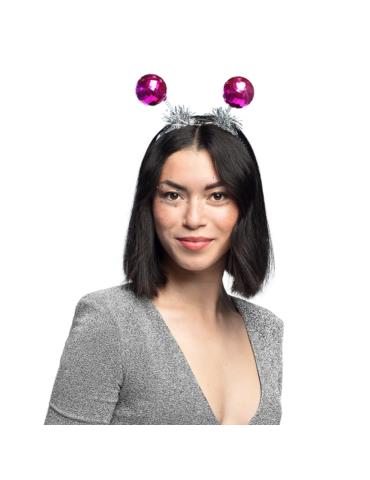 1Opaska Kule Disco Różowe 00735R lata 80-te PRL Gorączka sobotniej nocy