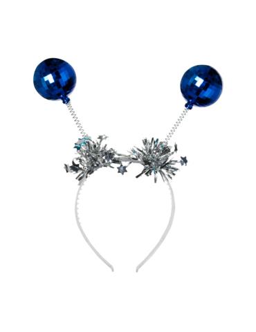 1Opaska Kule Disco Niebieskie 00735N lata 80-te PRL Gorączka sobotniej nocy