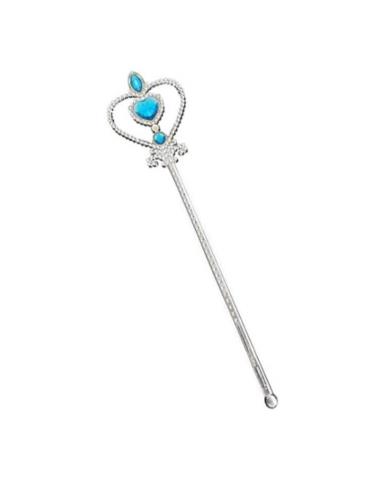 1Różdżka Księżniczki Srebrna Eliza PT020 Wróżki z niebieskimi kamieniami 1szt.