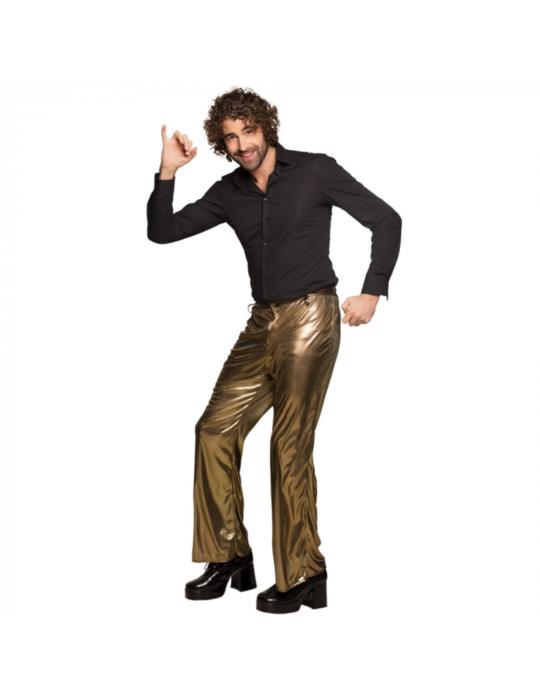 Spodnie disco złote 87142 M/L