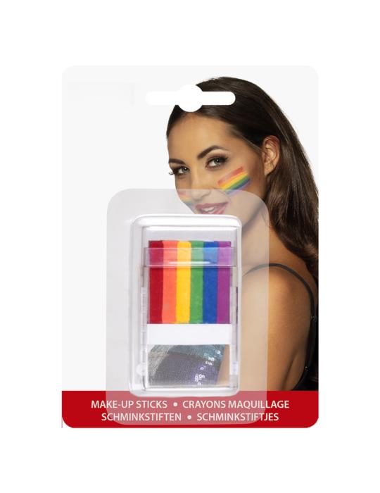 1Zestaw Farbek w Sztyfcie Tęcza 45065 6 w 1 makijaż LGBT Parada równości