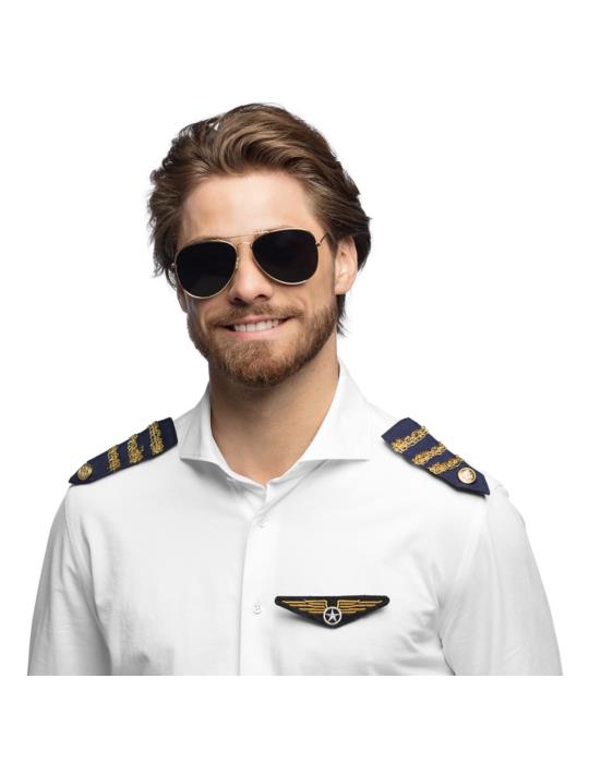 1Zestaw Pilota Kapitana z okularami33202 naramiennikami i odznaką