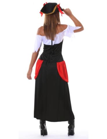 1Ad Strój Piratka Siedmiu Mórz 80893BZ L z kapeluszem Kapitanka Korsarka
