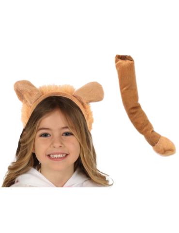 Zestaw Lwa Lew Opaska Ogon DZD22106 Zoo zwierzęta