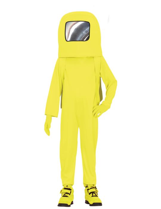 1Strój Kosmonauta Among Us 122/128 77476 Kosmita Żółty