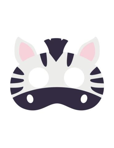 1Maska Filcowa Zebra 910009 przedstawienia Zoo