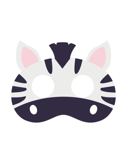 1Maska Filcowa Zebra 910009 przedstawienia Zoo