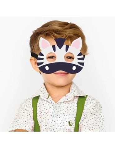 1Maska Filcowa Zebra 910009 przedstawienia Zoo