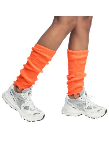 1Ocieplacze na nogi Pomarańczowe 01756 Disco Getry PRL Lata 80-te Akcesoria zimowe 2szt