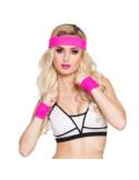 1Zestaw opasek frotek Różowy 01895 Disco fitness PRL Lata 80-te