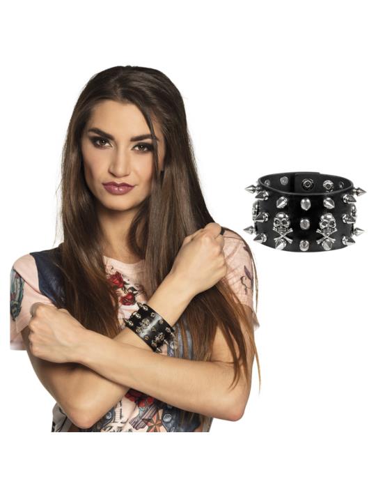 1Bransoletka kolczatka punk metal 64518