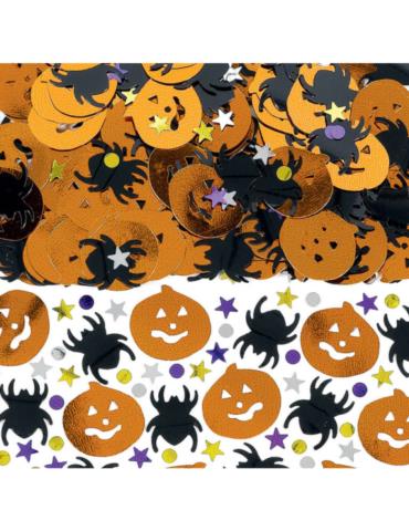 1Konfetti Halloween Dynie Pajaki 999759 Gwiazdki Kropki 14g