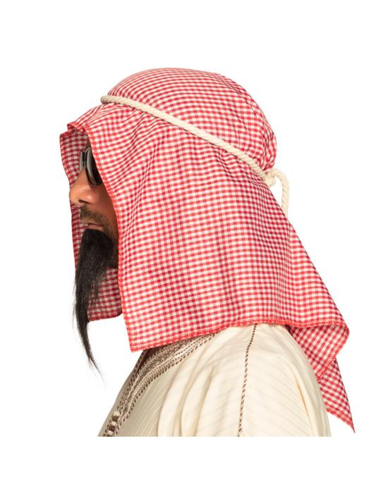 1Zestaw Szejk Arabski Arab 81034 turban - arafatka, okulary, broda Szeika