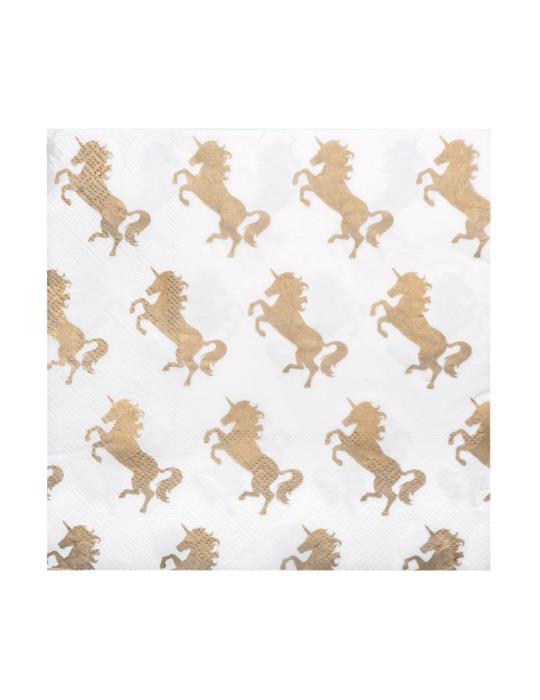 Serwetki urodzinowe Jednorożec 50012 Unicorn Party 33x33cm