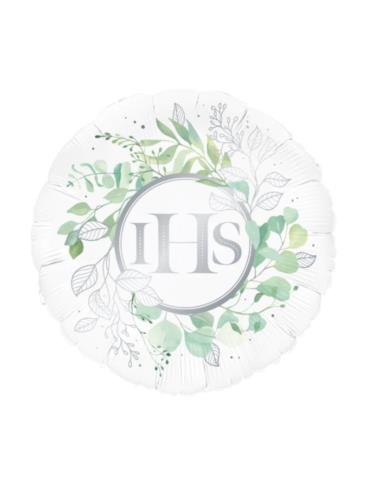 1Balon foliowy IHS Eukaliptus 131916 srebrny 45cm