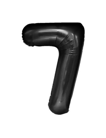 1Balon Foliowy cyfra 7 Czarny 450087 100cm liczba urodziny przyjęcia okazje