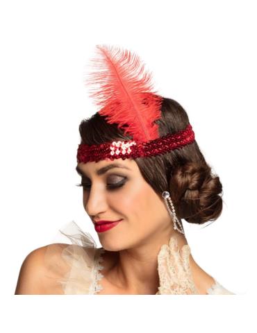 Opaska Lata XXte CA107 czerwona