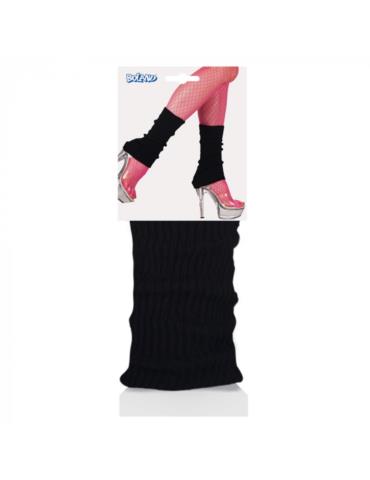 Ocieplacze na nogi Czarne 01750 Disco Getry PRL Lata 80-te Akcesoria zimowe 2szt