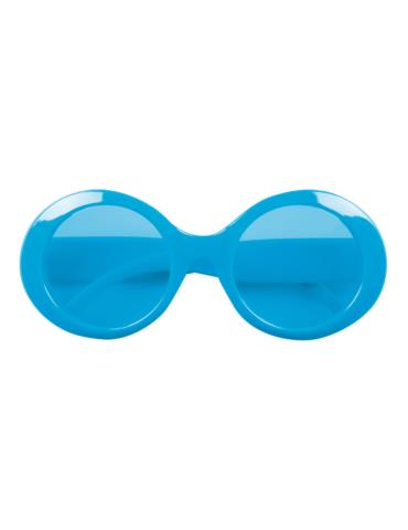 1Okulary Lata 60te Niebieskie 02540N Muchy Hippie Hipisa Hipiski okrągłe