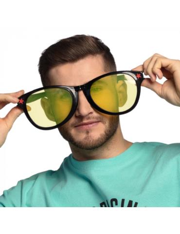 1Okulary JUMBO PARTY Czarne 00536CZ Klauna XXL Wielkie kolorowe