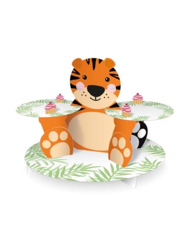 1Patera Zwierzątka na Ciastka 133255 30x40 cm dwustronna tygrys panda urodziny przyjęcia