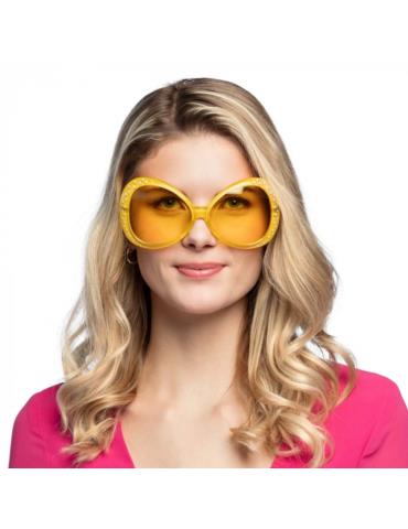 1Okulary Disco Żółte 02554Z