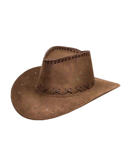 1Kapelusz Kowboj Dziecięcy TC2361-1JB Welur Jasny Brązowy