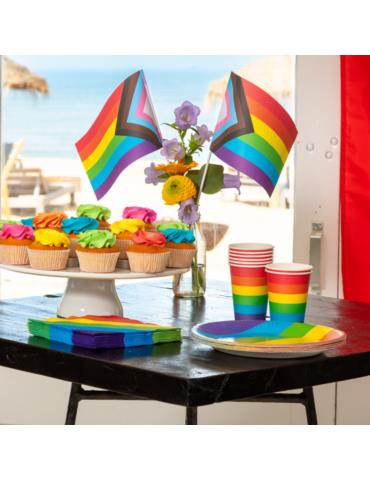 Serwetki Multikolor Tęczowe 20szt 44631 papierowe 33x33 Lgbt