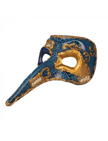 Maska Wenecka z Nosem niebieska 00342N męska